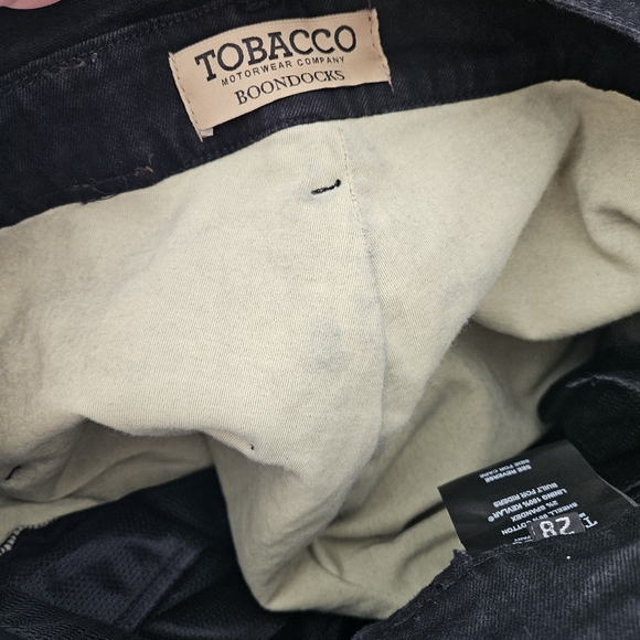 Tobacco Motorwear Company Black Boondocks Kelvar Lined Riding Overalls - Picture 13 of 16